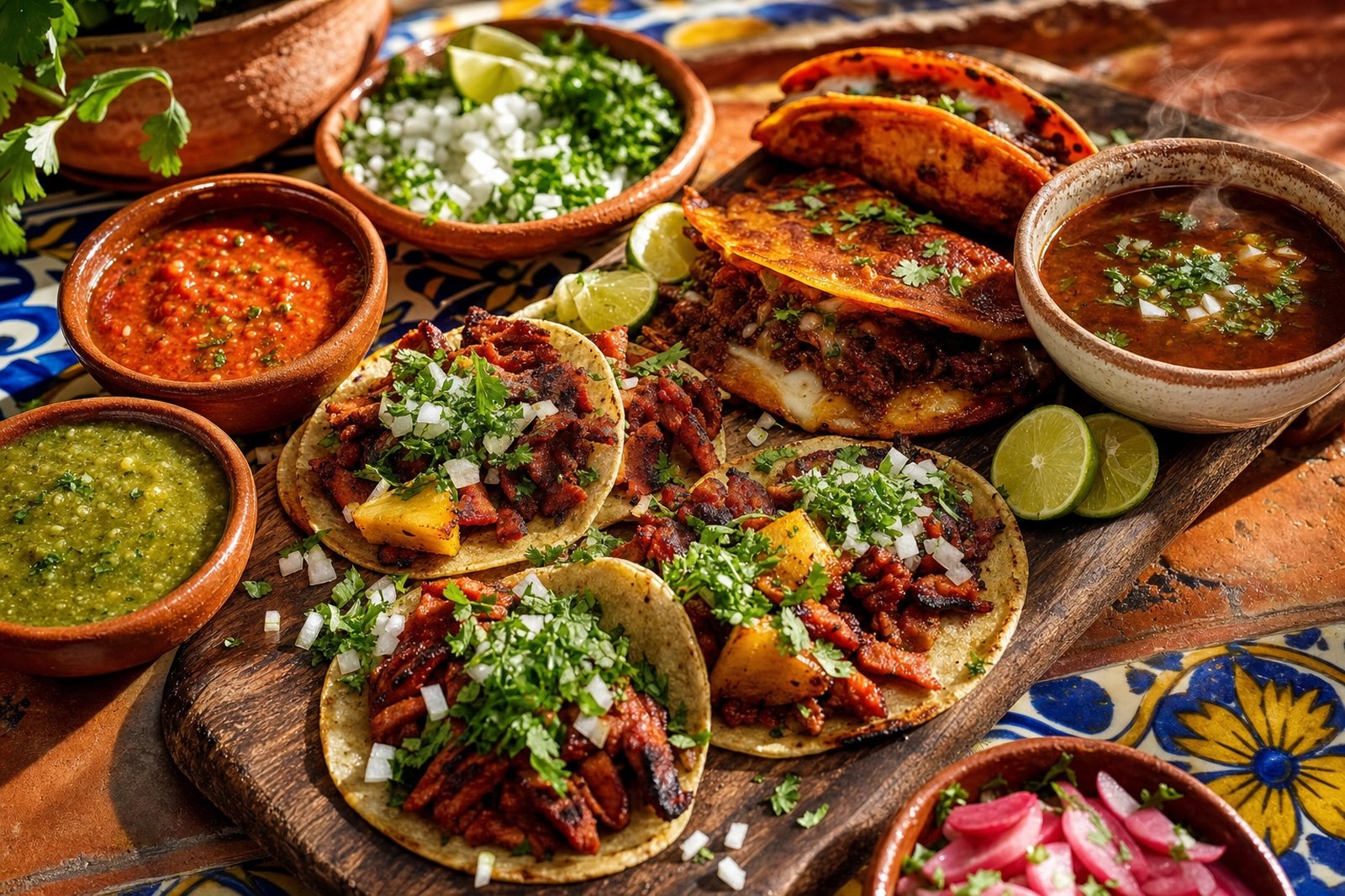 Fresh tacos at The Paradise