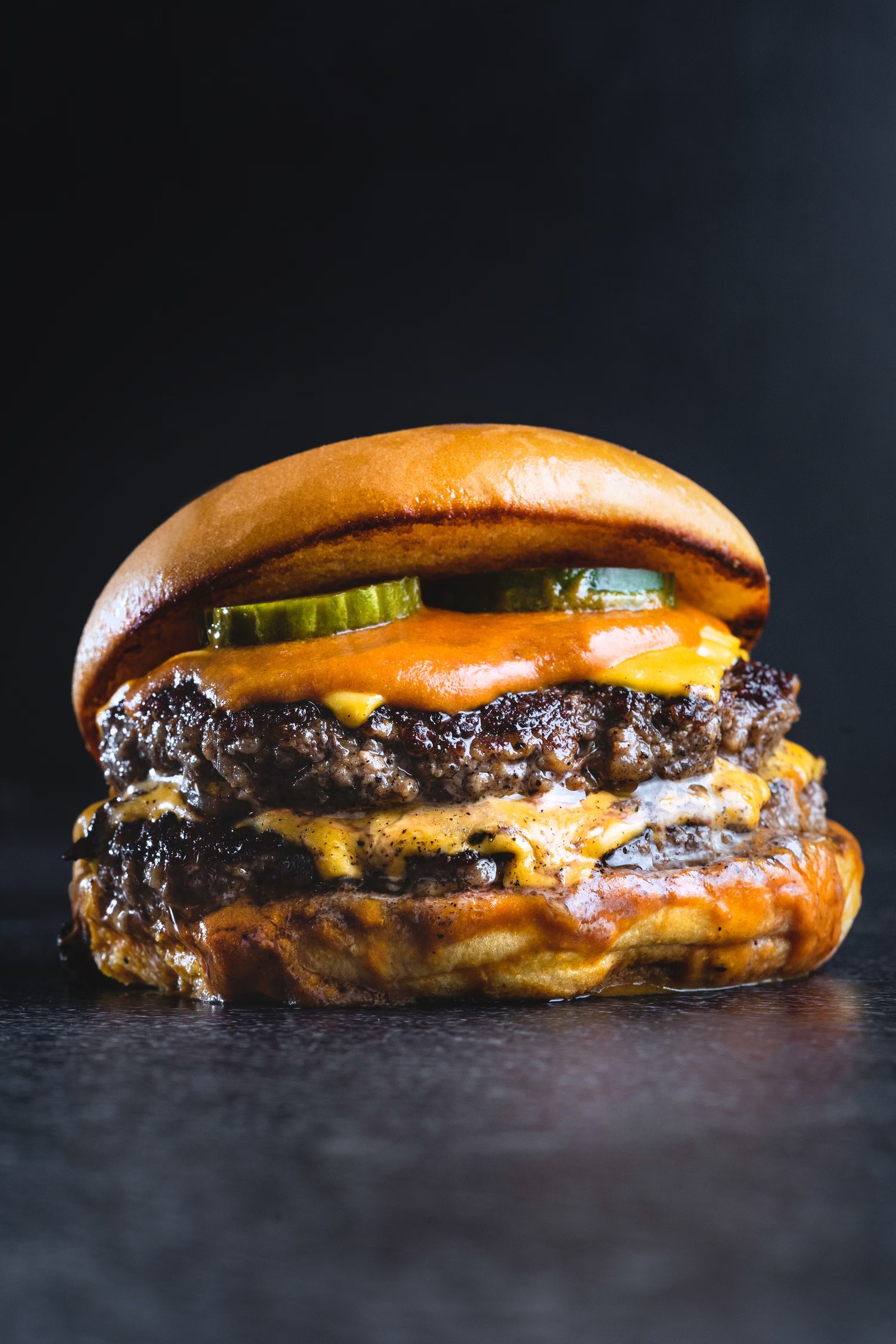 Burger at The Paradise Grill